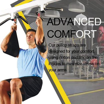 Pro Ab Straps W/ Quick Lock | Heavy Duty Core Training for Pull-Ups/Leg Raises/Suspension | Portable Gym/Home Fitness Gear